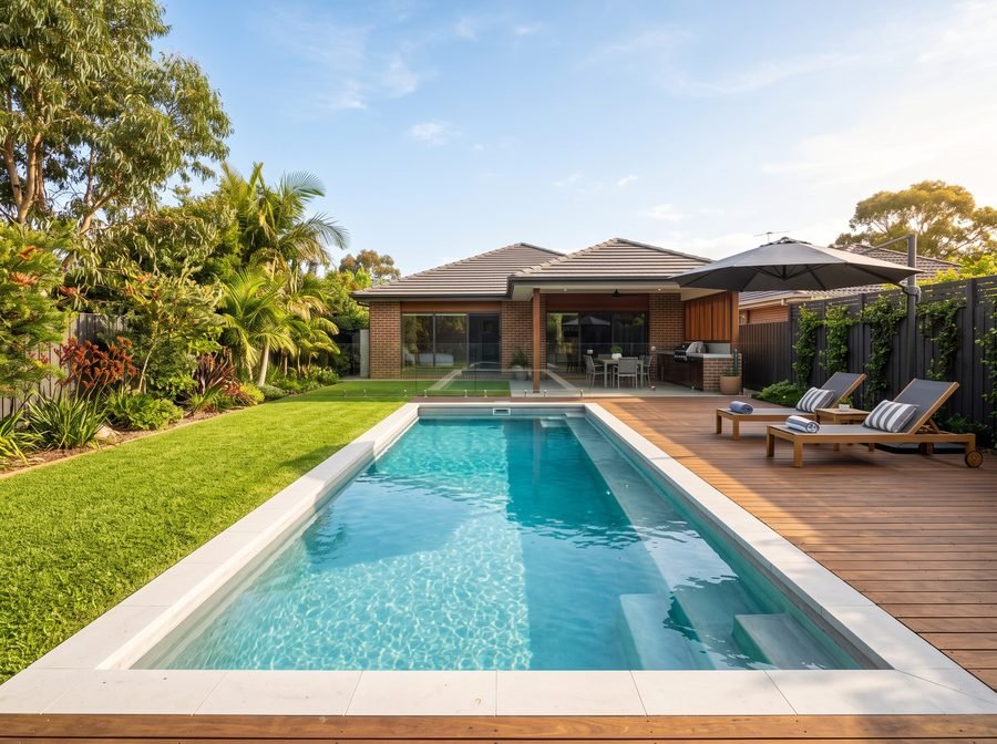 Completed pool build